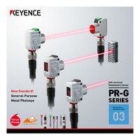 Rectangular Thrubeam M8 Connector Type, 30 m - PR-G51CN | KEYENCE