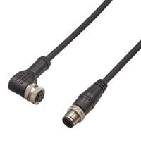 Cables for M12 L-shaped connector type models For extension