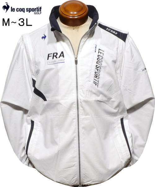 ルコックゴルフ 2WAYブルゾン メンズ LG4FWB00M 家庭洗濯可 ヒートナビ