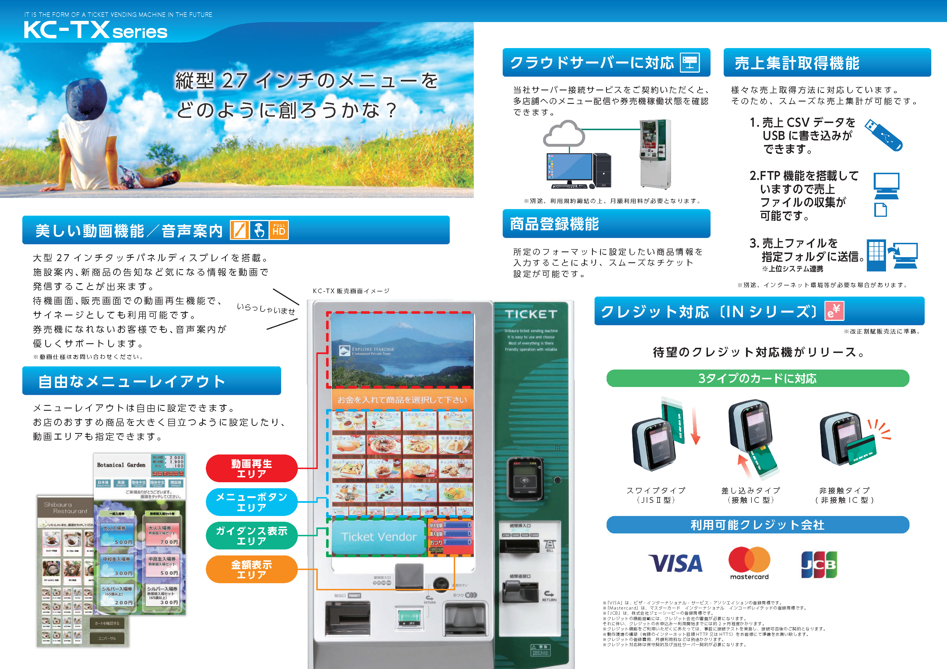 クレジットカード対応！！【芝浦自販機】最新機種 『KC-TXシリーズ