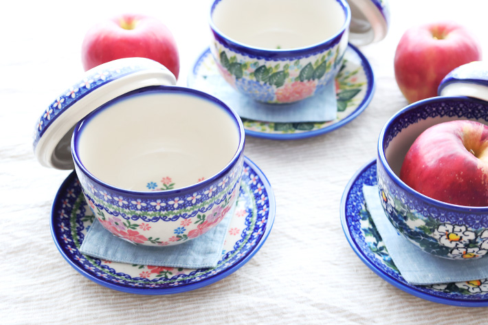 りんごポット・ポーリッシュポタリー(ポーランド食器)