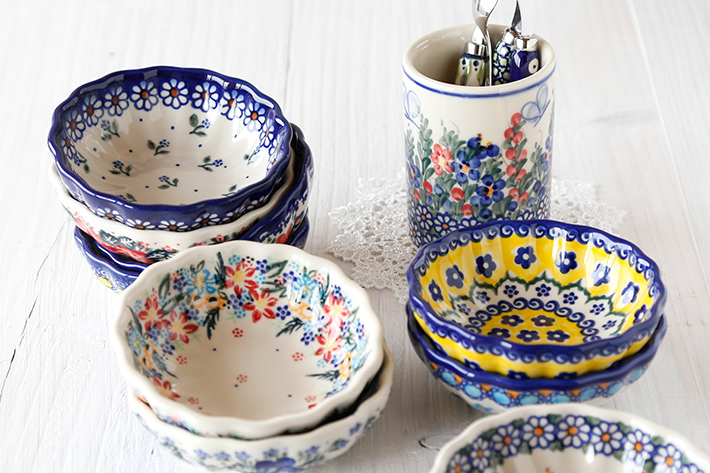 カトラリースタンド＿ポーリッシュ・ポタリー（ポーランド食器）