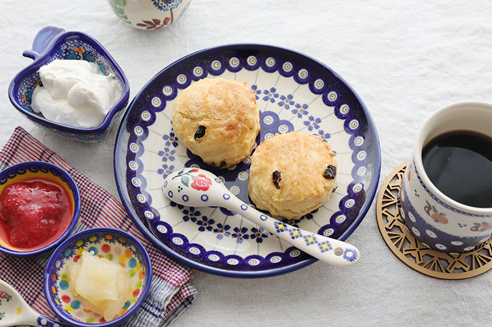 平皿φ19.5cmポーリッシュポタリー(ポーランド食器)