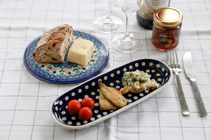 オーバルプレート・ポーリッシュポタリー(ポーランド食器)