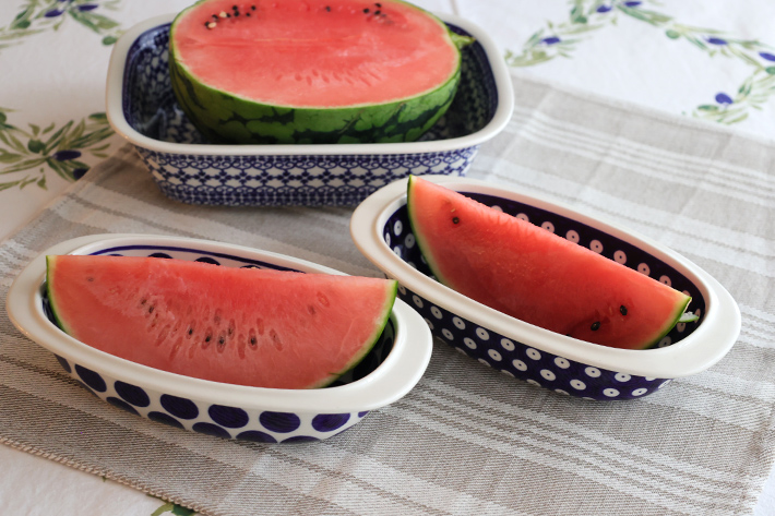 オーブン皿・オーバル・小・ポーリッシュポタリー(ポーランド食器)