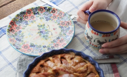 クリスマスキャンディーボックス・ポーリッシュポタリー(ポーランド食器)