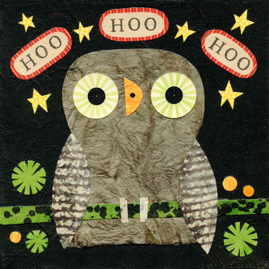Midnight Owl Says Hoo Hoo Print – Kate Endle