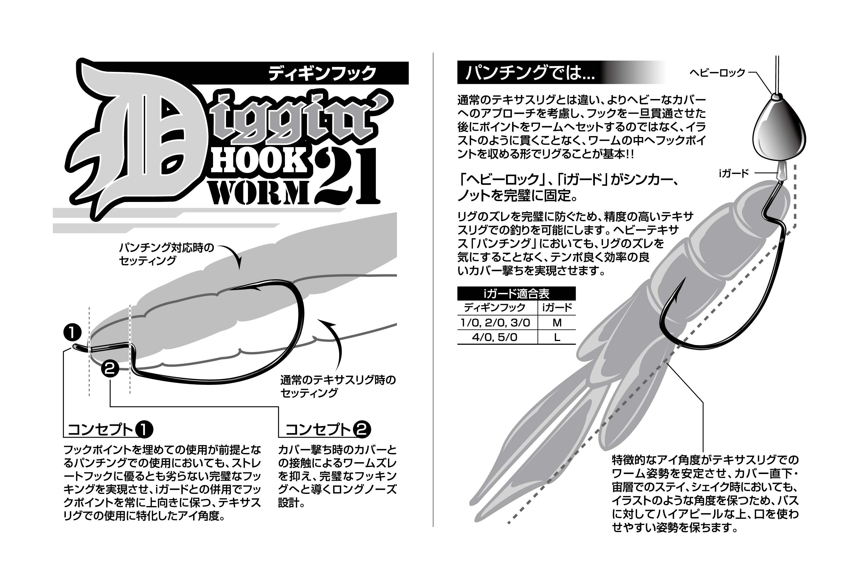 ディギンフック［Diggin' Hook Worm21］ - 株式会社カツイチ