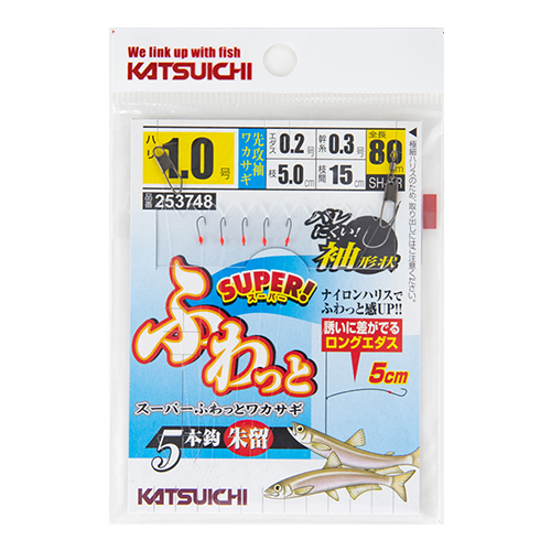 W-11G 『 ちょい投げワカサギ フラッシュ6本 』 - 株式会社カツイチ