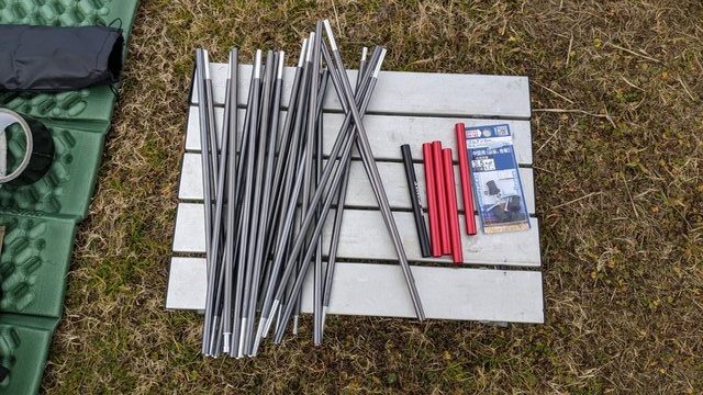 ツーリングドームST メインポール アルミ製に交換して軽量化 | kabada blog