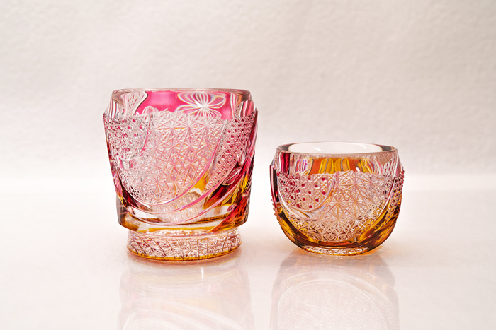 切子職人 但野英芳 作品展」 | カガミクリスタル