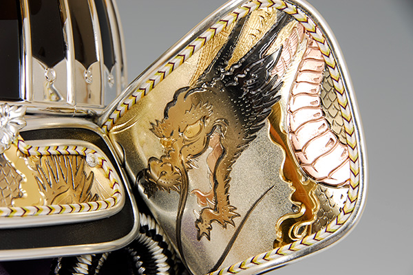 五月人形 K-4 上杉謙信 25号 着用兜 収納飾り｜雛人形、五月人形