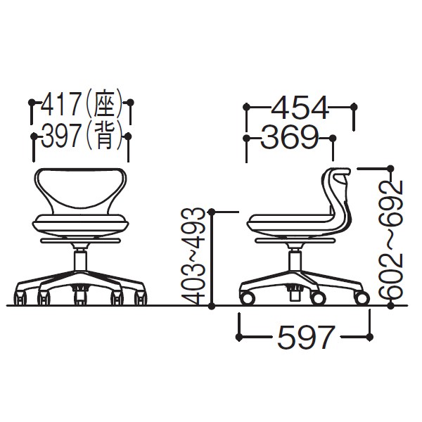 L892ES-PB24【送料無料】 | オカムラ WSスツール通販 - Kagg.jp