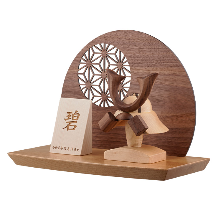 日本製 木製兜 4点セット 名入れ無料の通販情報 - 家具通販のわくわく