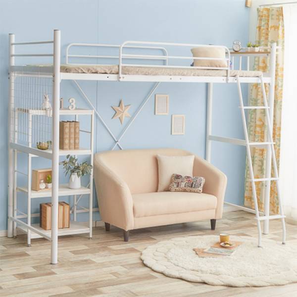 寝具 Pionnier ロフトパイプベッド シングル 2色対応の通販情報 - 家具