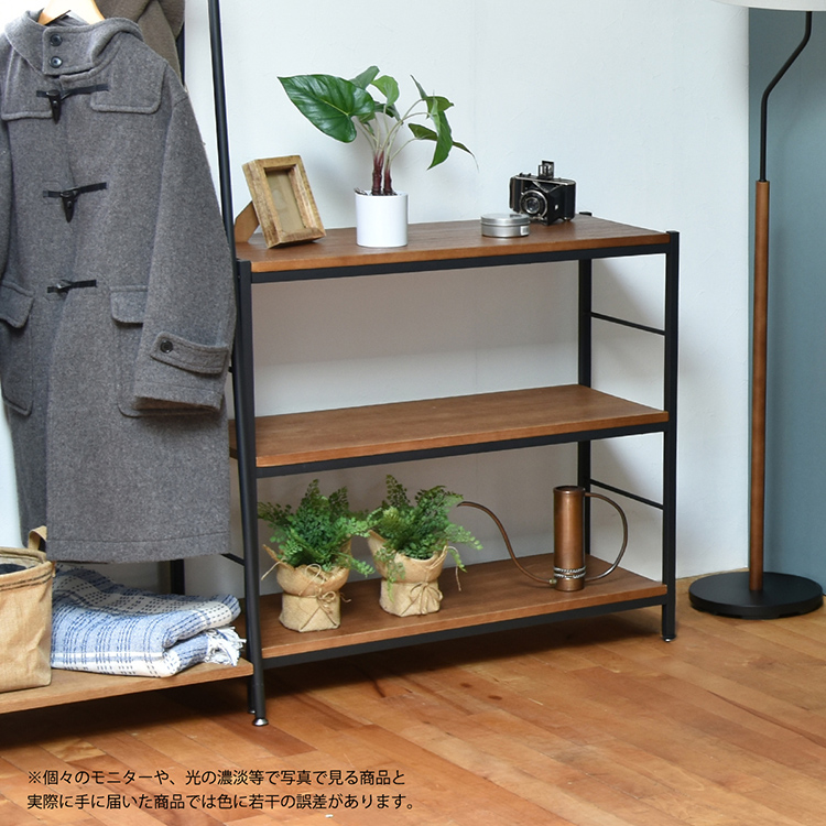 オープンラック 3段ラック 幅90 ZAGA シェルフ 収納棚の通販情報