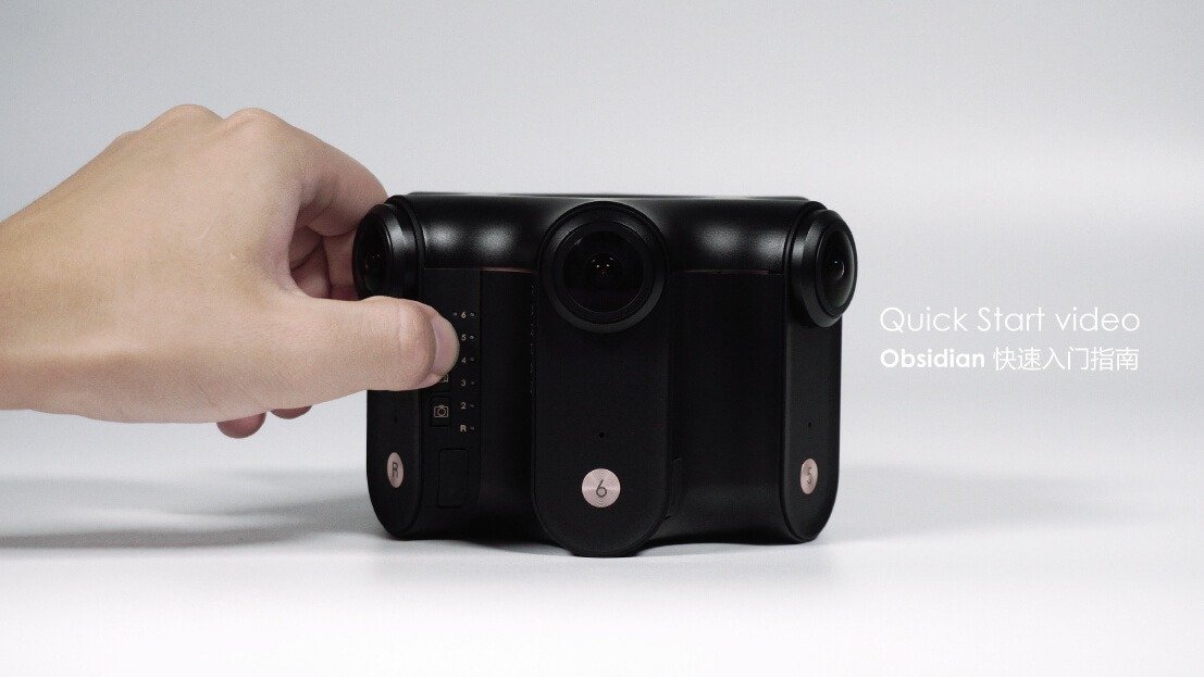 KANDAO Obsidian R VRカメラ +WiFi Power Pack KANDAO Obsidian R VR