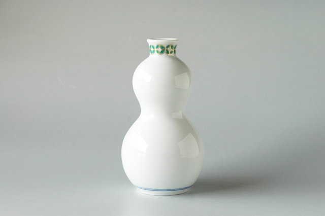 ペアギフト】有田焼 錦七宝ひょうたん半酒器セット 徳利1＋盃2 箱入