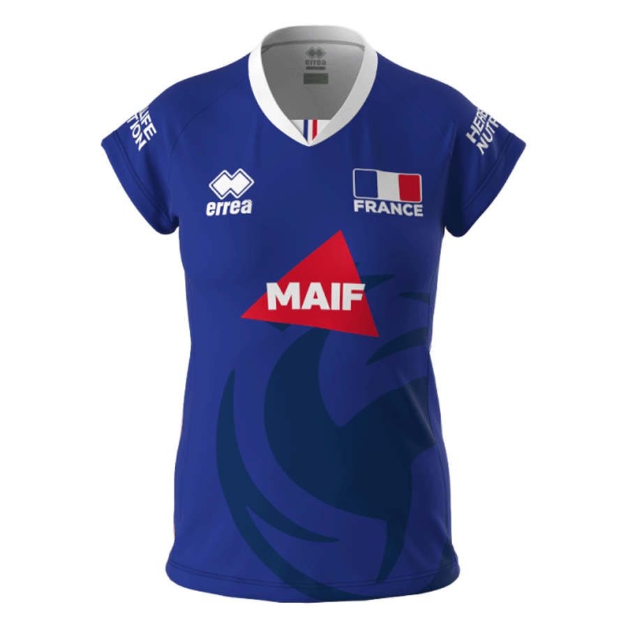 errea バレーボールフランス女子代表 2022-23試合用ジャージ(ブルー
