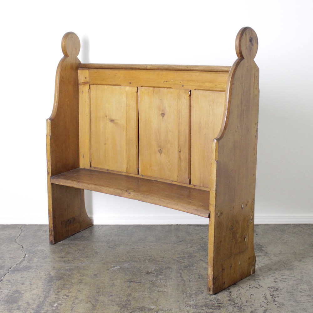 イギリス アンティーク 19世紀 パイン チャーチベンチ | キヤ