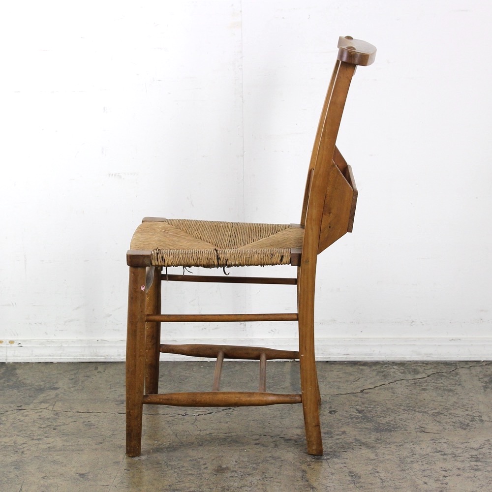 イギリス アンティーク ラッシュシート チャーチチェア | キヤ