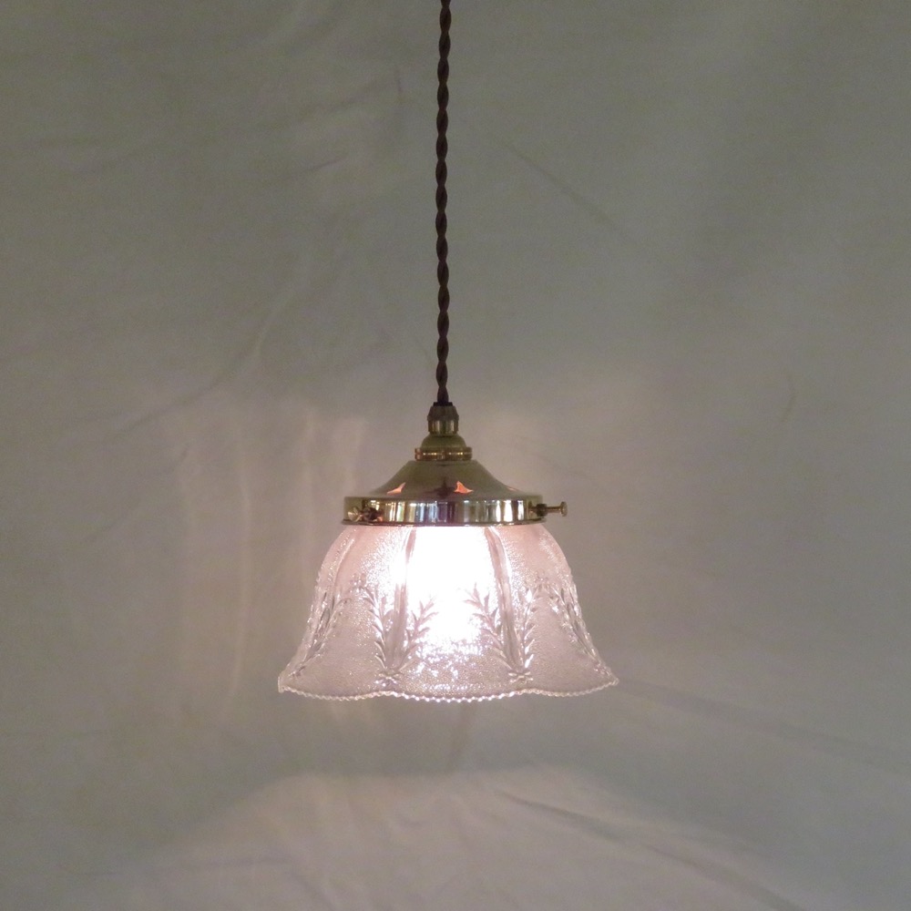 アメリカ アンティーク ガラスシェード ペンダントランプ | キヤ