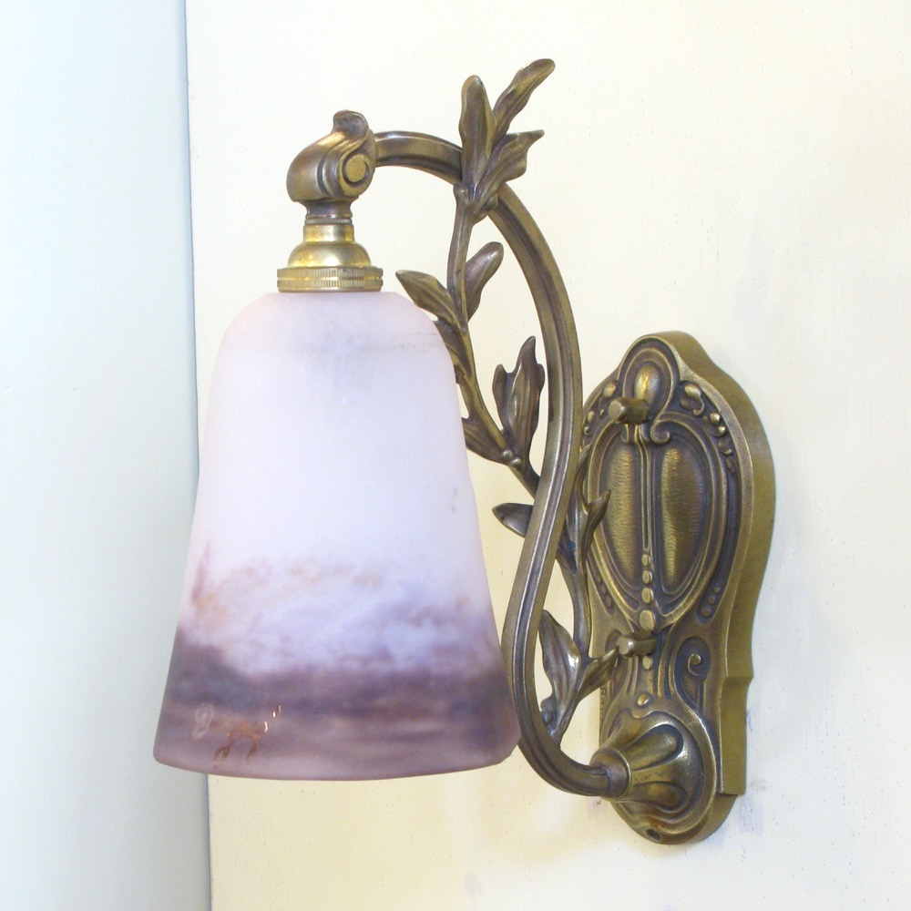 フランス アンティーク DEGUE アールヌーボースタイル ウォールランプ