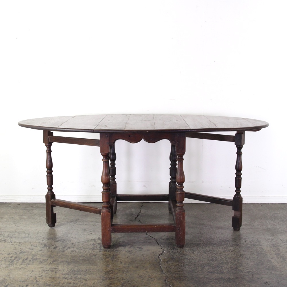 イギリス アンティーク オーク ゲートレッグテーブル | キヤアンティークス