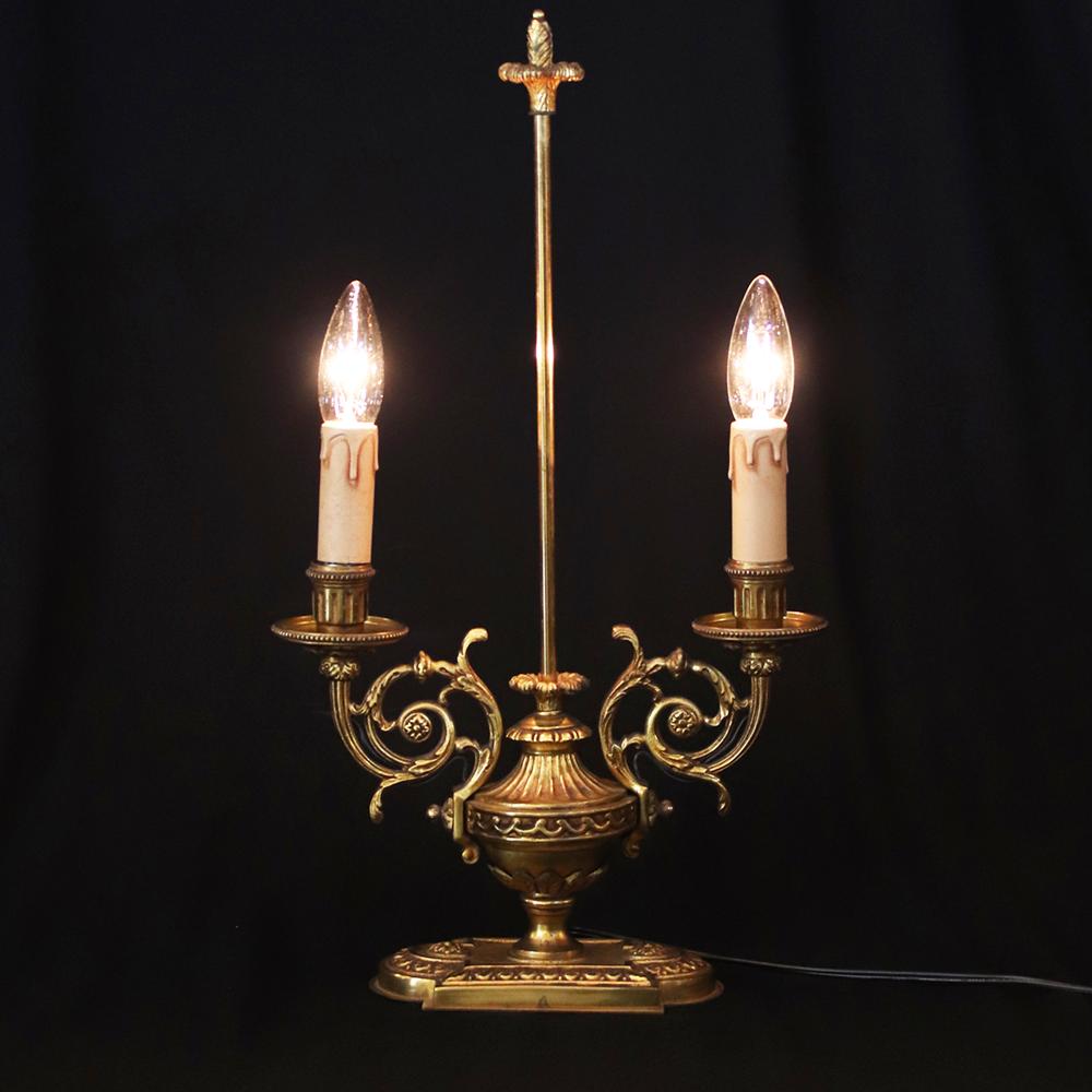 ガス燈と燭台を象ったテーブルランプ | キヤアンティークス