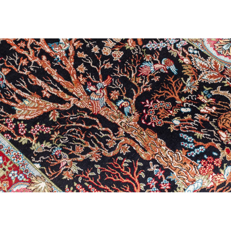 青山キリムハウス ヘレケ ヘレケシルク絨毯 C28118