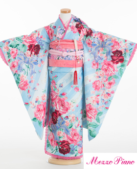 七五三 着物 レンタル 7歳 四つ身セット 320096 Mezzo Piano