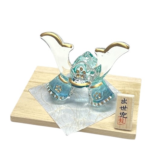 クリスタル 清澄兜 B.青（せいちょうかぶと）・五月人形 / 京都の人形