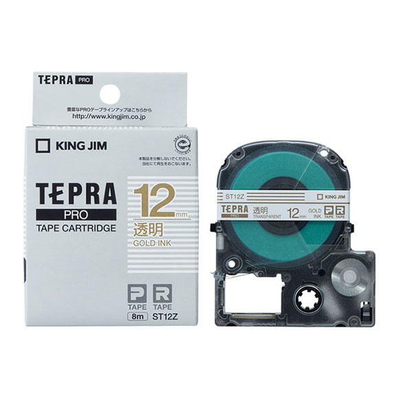 PROテープカートリッジ 透明ラベル ST12Z | PROテープカートリッジ