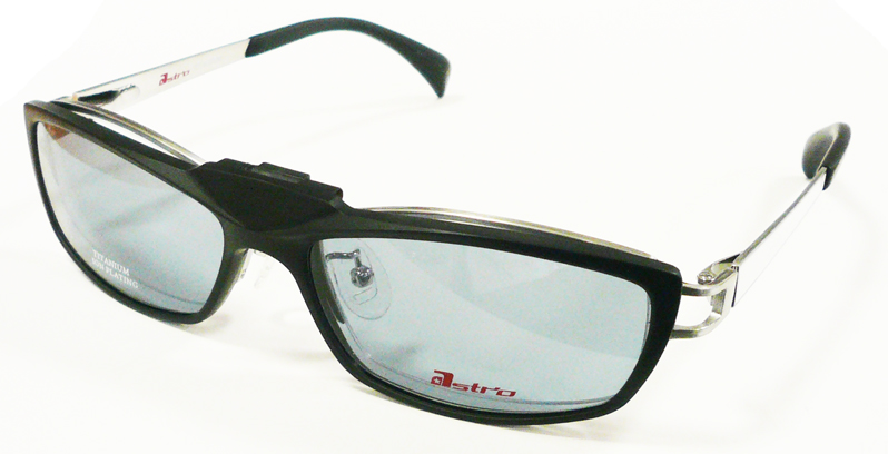 ASTRO(アストロ)跳ね上げ式クリップオンサングラスAST-13 カラー1 シルバー