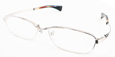 フォーナインズメガネメタルフレームS-84T カラー1 ホワイトゴールド