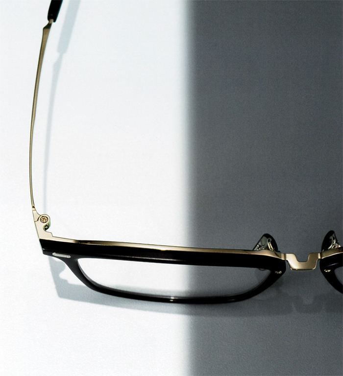 999.9(フォーナインズ)ミックスメガネフレームM-80 カラー8161