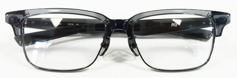 999.9(フォーナインズ)ミックスメガネフレームM-93 カラー8812