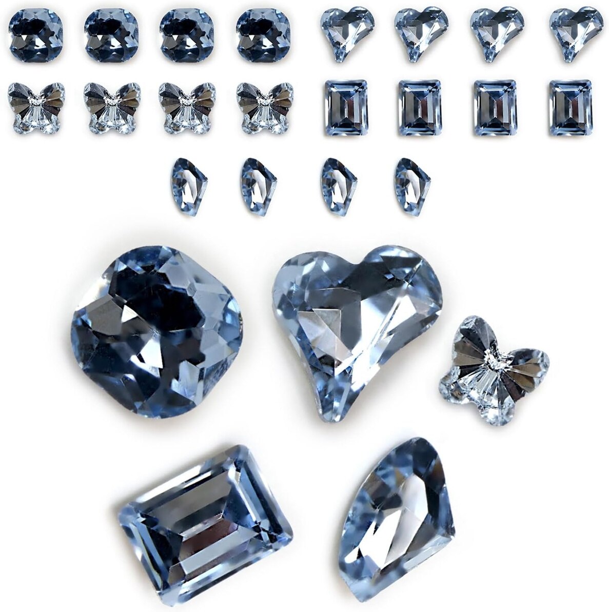 ネイルパーツ【水色】ブルー 立体 パーツ 3D ネイルアート デコパーツ