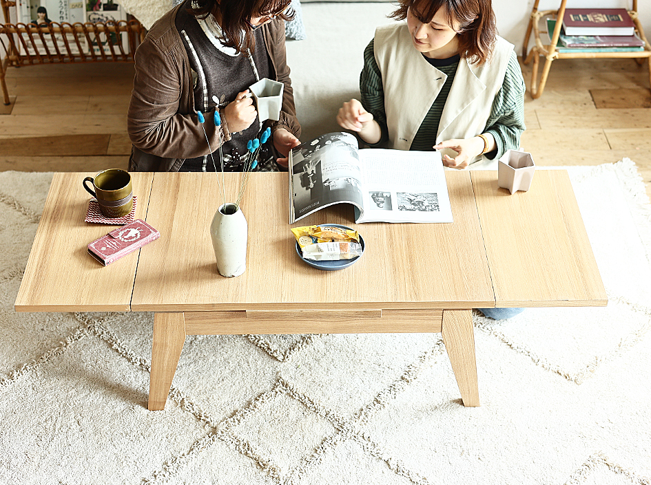 テーブル・机・リビングテーブル ナチュラルカラータイプ通販 | 北欧