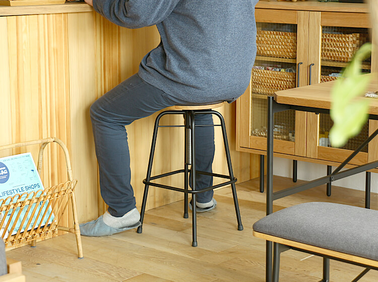 昇降式ハイスツール Glam（グラム）｜北欧・ヴィンテージインテリア