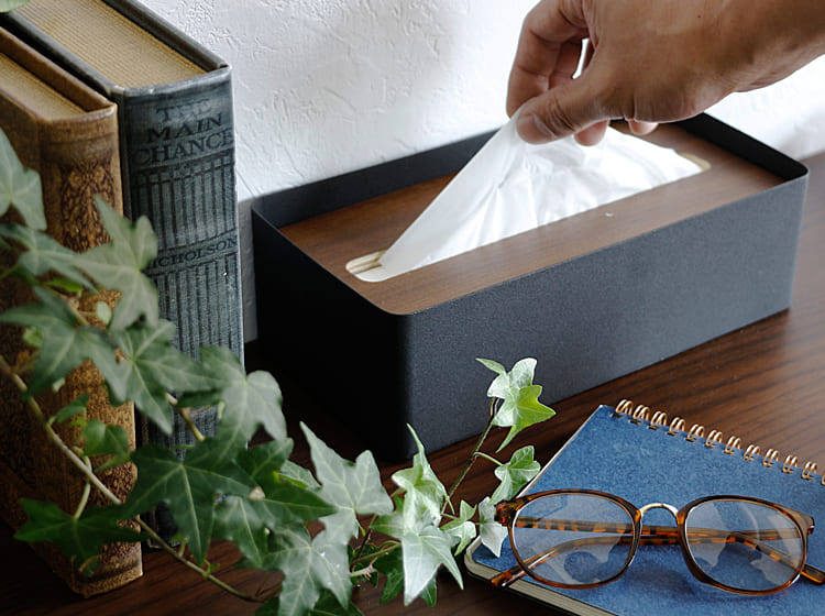 RIN（リン） フタ付きティッシュケース Lサイズ｜北欧・ヴィンテージ