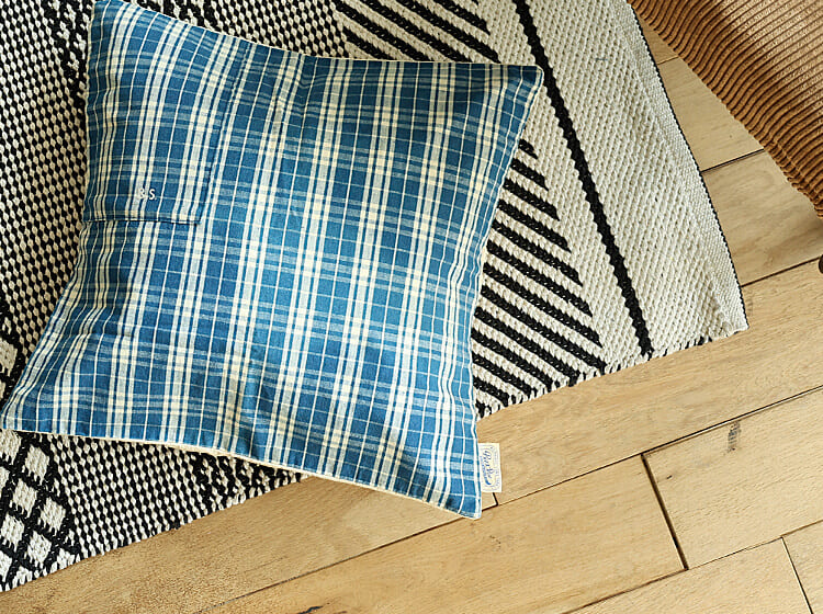 国産クッションカバー Grandad Check（グランチェック）｜北欧