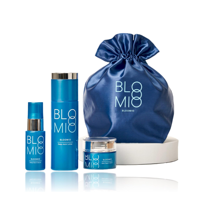 ブルーミオ 導入美容液・化粧水・クリーム3点スペシャルセット ポーチ
