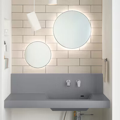 やさしい間接照明をプラス「Malune mirror LED マルーンミラーLED