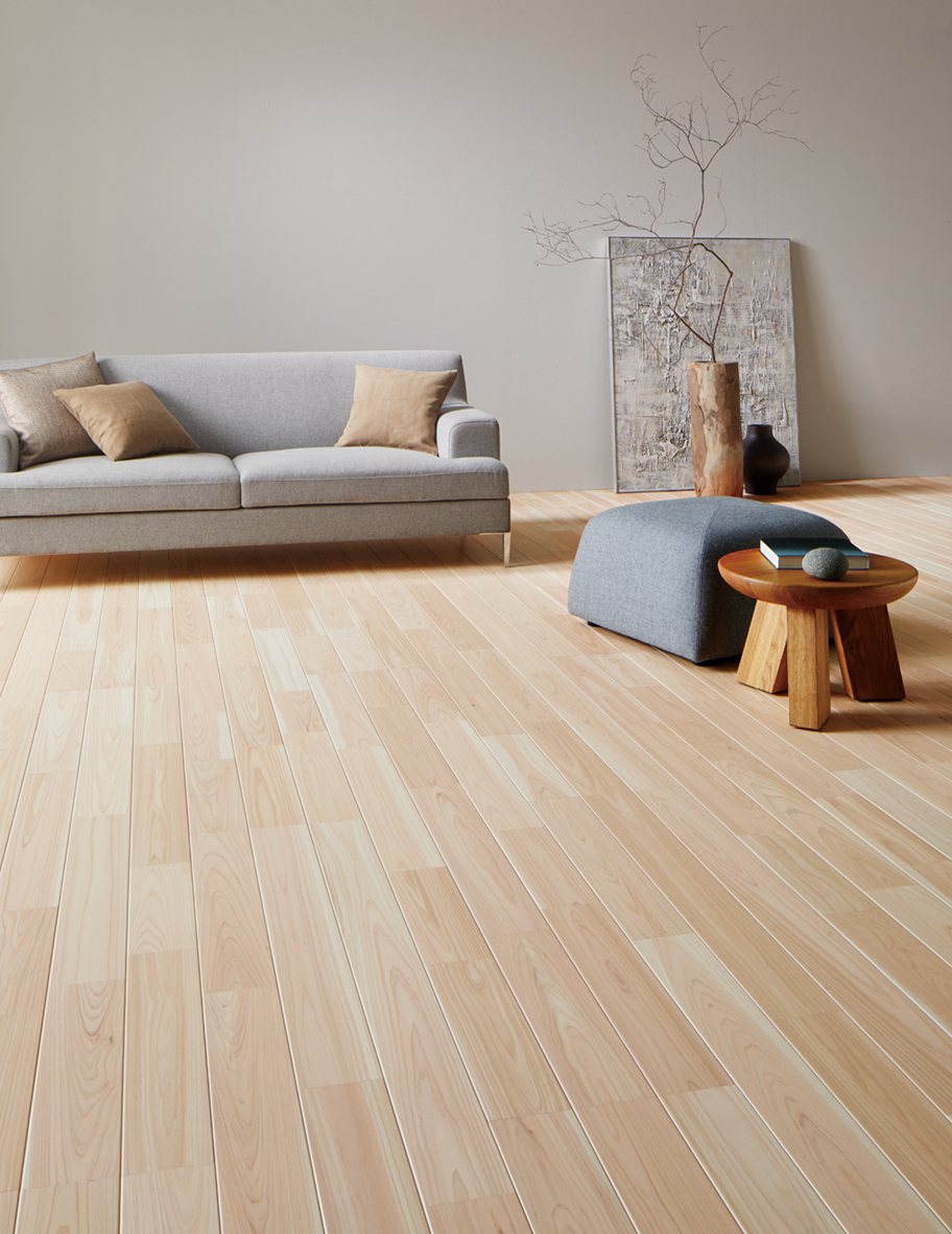 無垢材挽き板化粧フロア「Live Natural プレミアム STANDARD」ヒノキ
