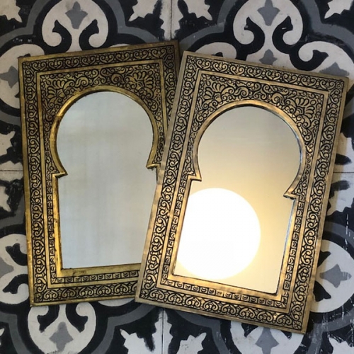 GADAN モロッコ家具 ミラー（鏡）「モロカンミラー アーチS」｜ガダン