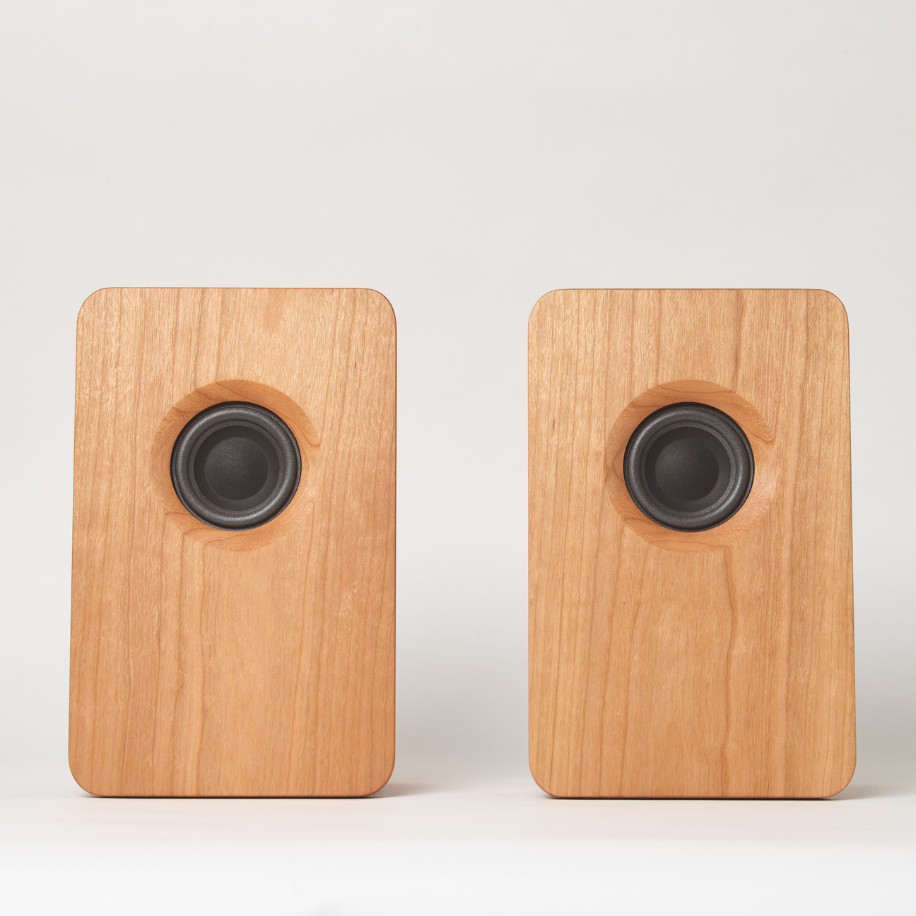 天然木 デスクトップパッシブスピーカー「model 216」チェリー｜宗七