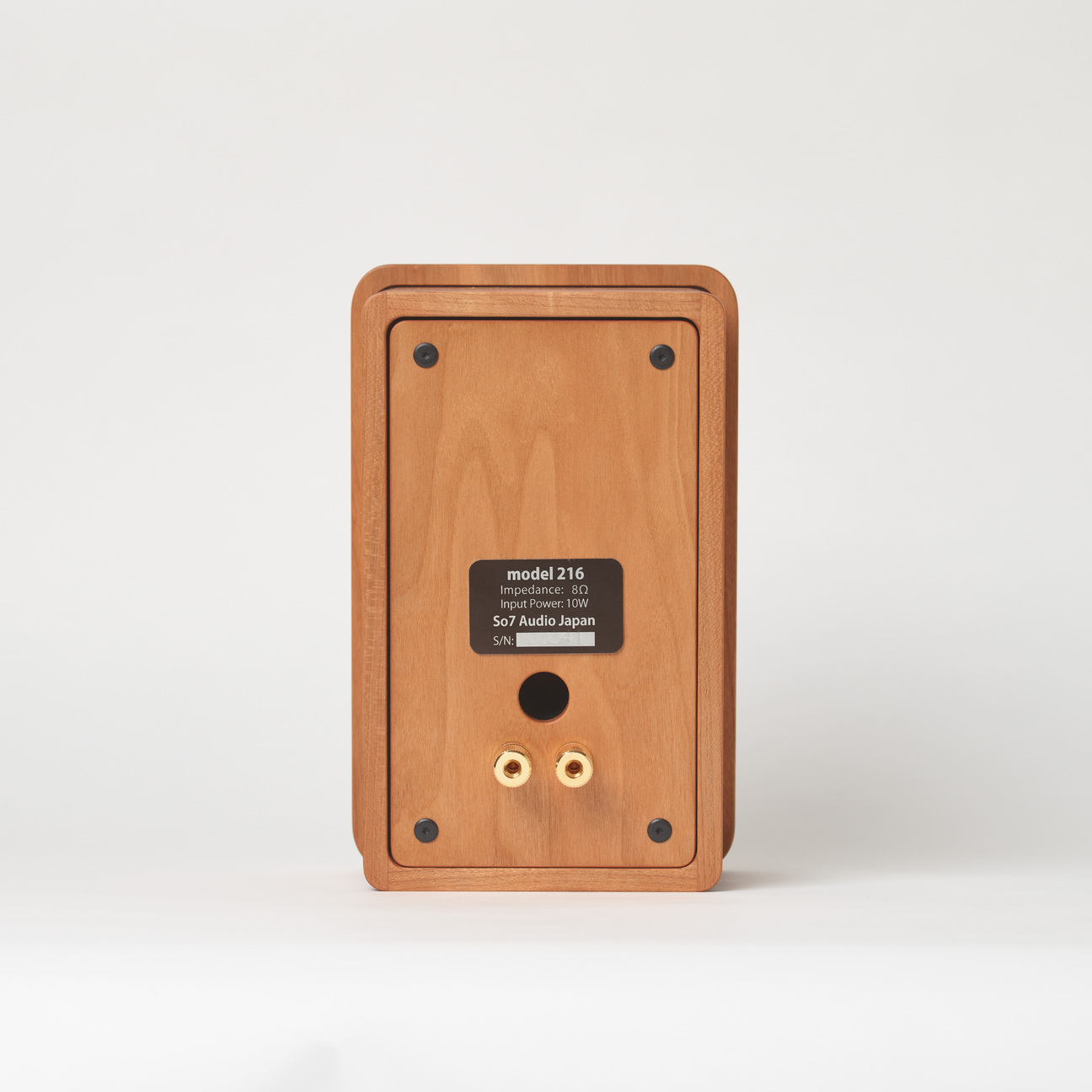 天然木 デスクトップパッシブスピーカー「model 216」チェリー｜宗七