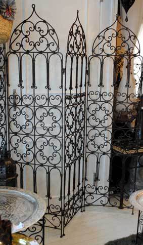 GADAN モロッコ家具 パーティション「アイアンパーティション モスクA