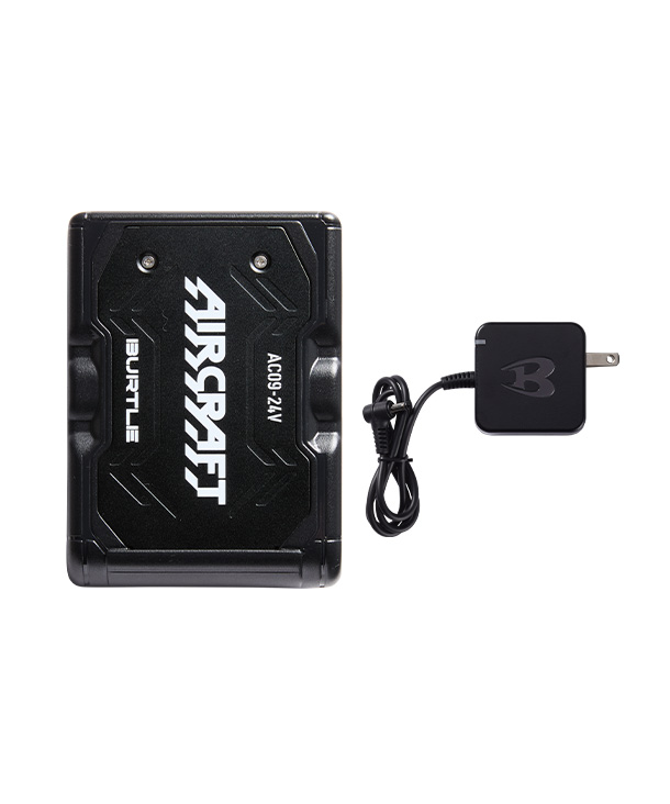 BURTLE AIR CRAFT マットブラックバッテリー+ブラックファンセット